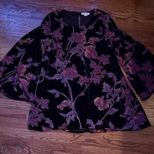 Floral Velvet Women Dress
